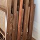 Set of 5 foldable cannate chairs (50s-60s)