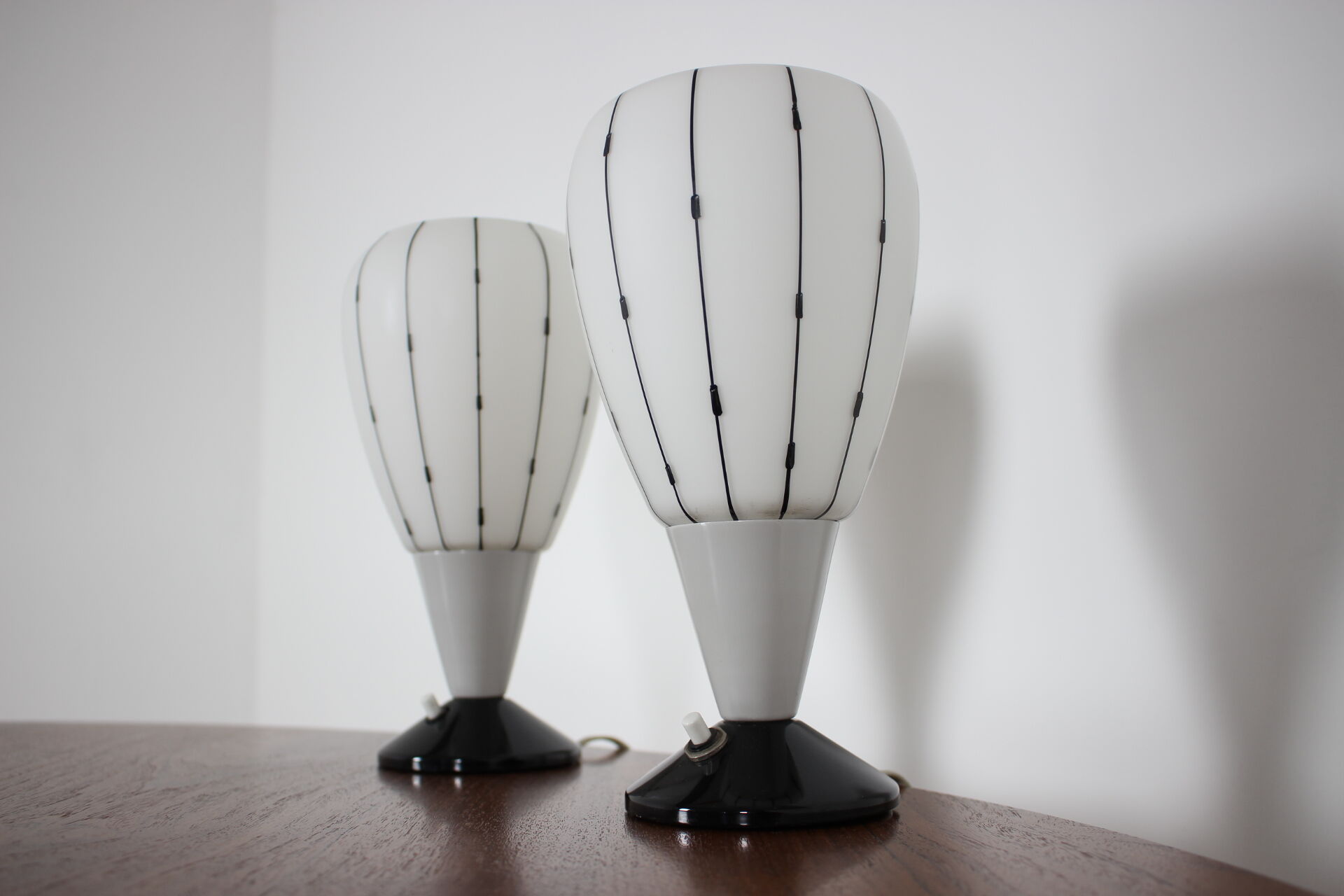 1950's set of two table lamps by Drukov