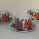 Set 2 cups and under cups to chocolate acapulco de villeroy & boch + 1 offered.