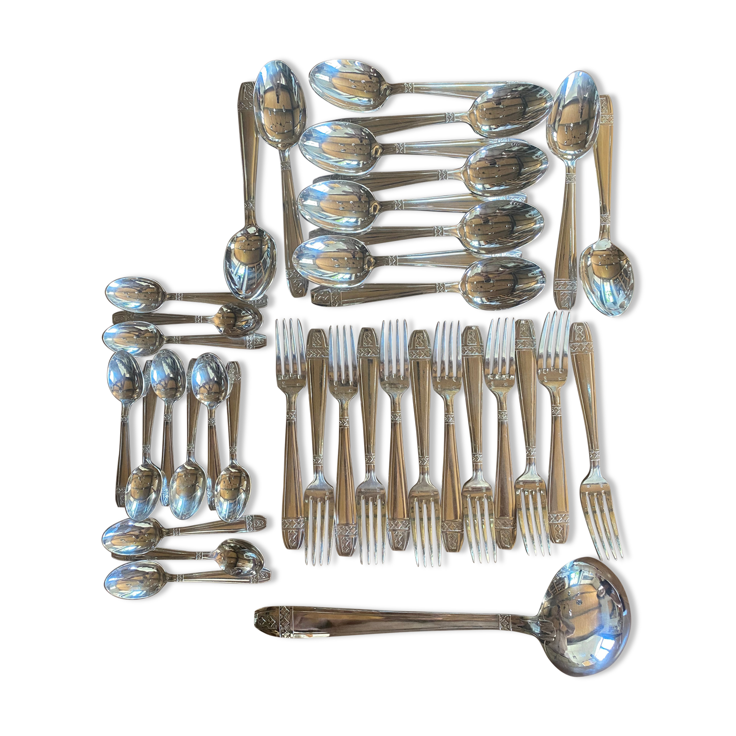 Art Deco cutlery housewife 12 people