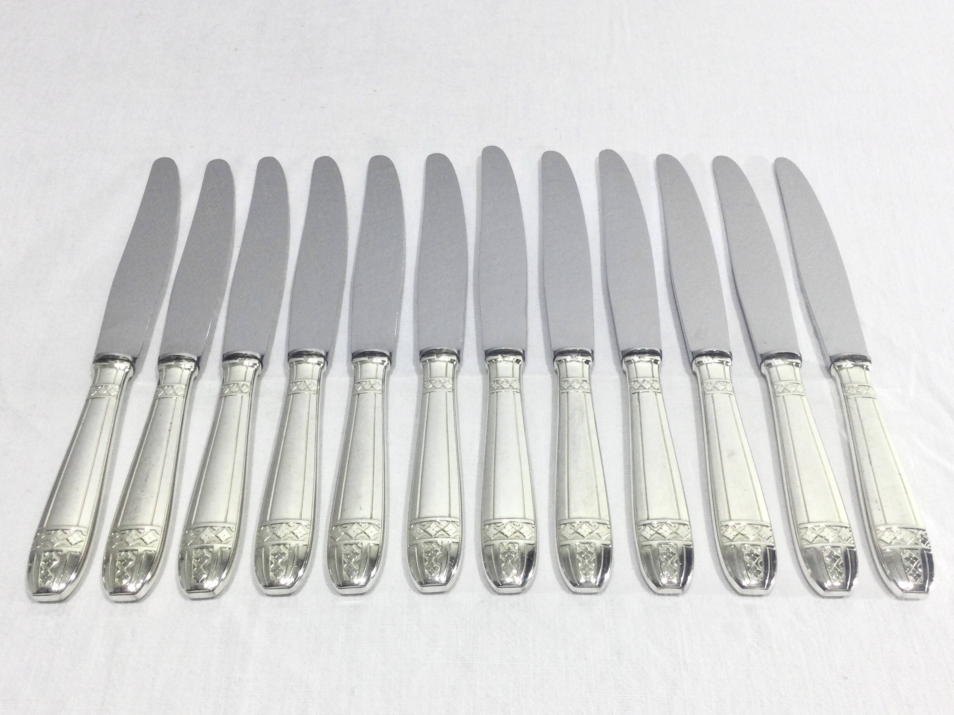 Le Mondial – 12 Grand Prix silver-plated knives
