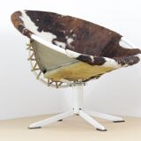 Circle s Lusch Erzeugnis 1960 calfskin leather chair