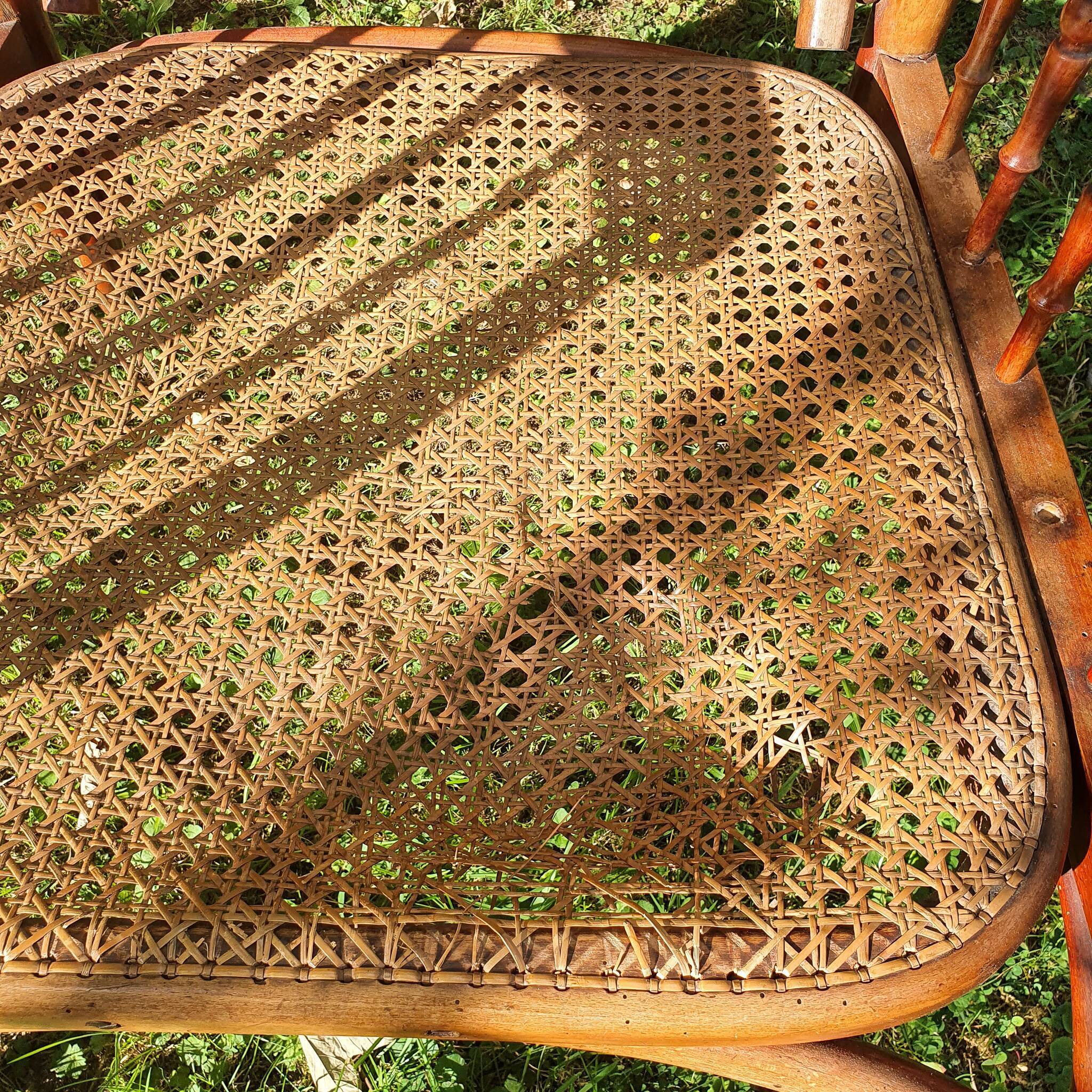 Fischel curved wooden adjustable chair, circa 1910