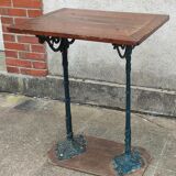 Ancienne table bistrot pied fonte