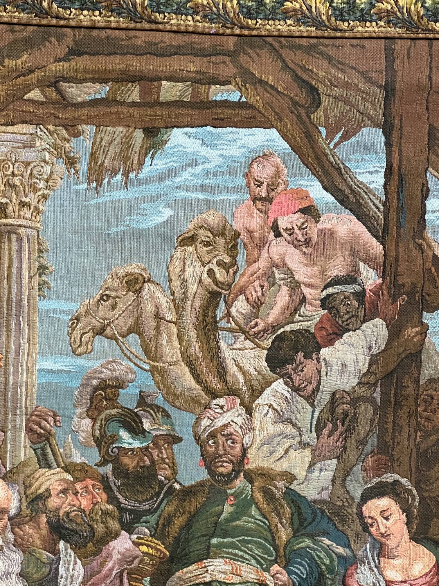 Tapestry based on the painting “The Adoration of the Magi” by Peter Paul Rubens