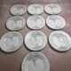 10 antique porcelain plates – Aux Lions de Faïence Paris – 19th century