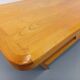 Vintage rectangular brutalist coffee table in solid elm.