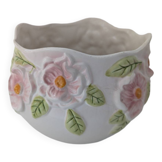 Cache pot en Barbotine