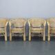 1970s Set of Four Rattan Chairs, Italy