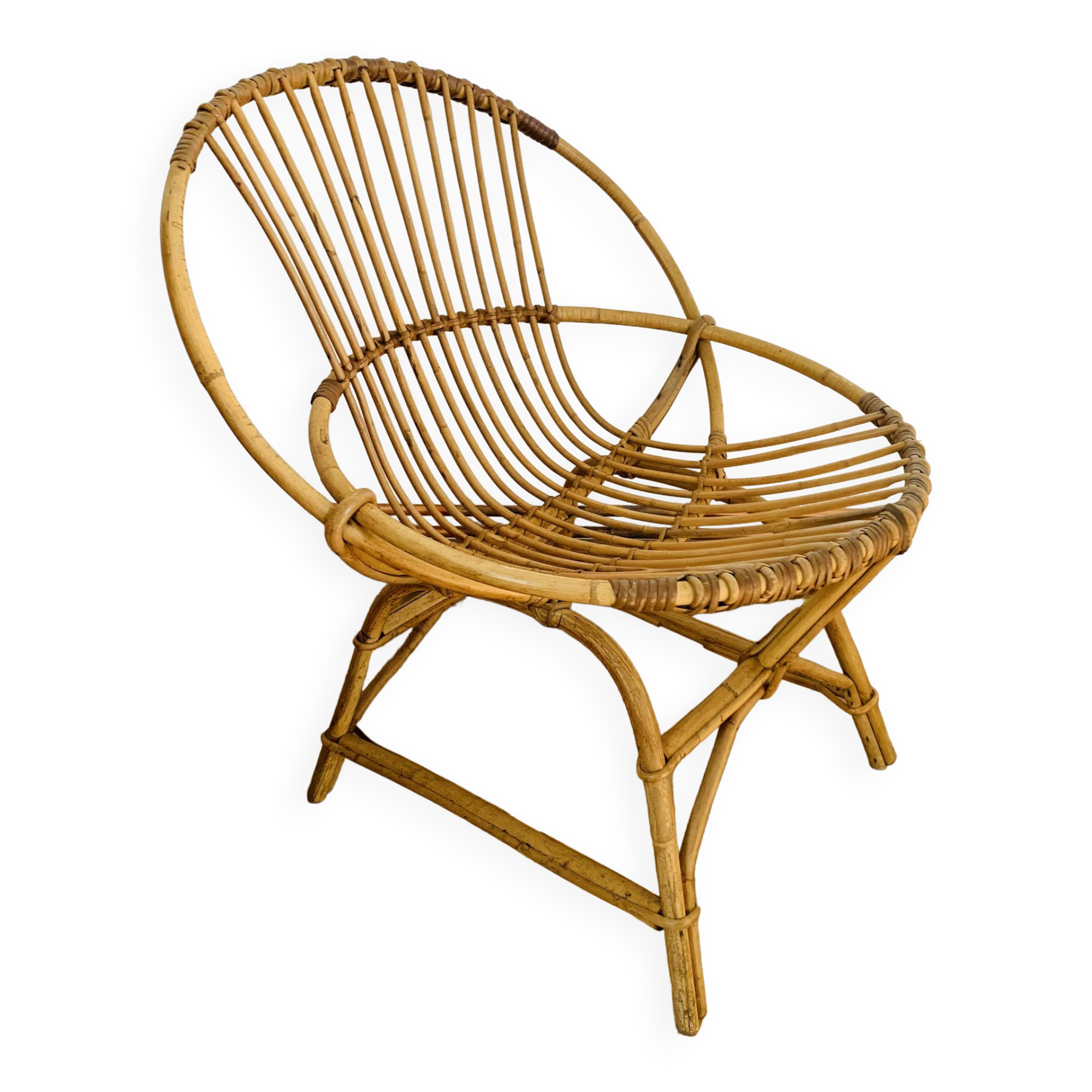 Rattan armchair