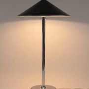 Ateljé Lyktan floor lamp with rare oversized custom shade – Sweden, 1970s