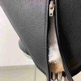 6 black leatherette metal chairs from Lubke, Germany, 1990s