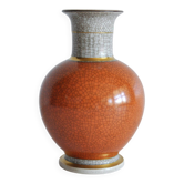 Crackle glaze porcelain vase by Royal Copenhagen, Denmark 1950s