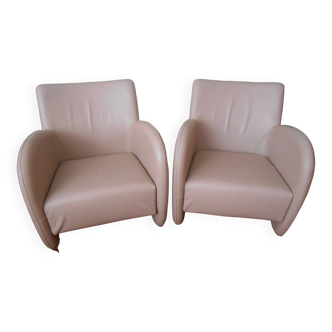 fauteuil cuir Baxo Bernard Massot