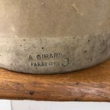 Beige varnished sandstone pot
