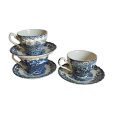 Trois tasses à thé faïence fine anglaise  myotts et johnson bros vintages
