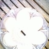 Lustre en cuivre et 4 branches en verre soufflé
