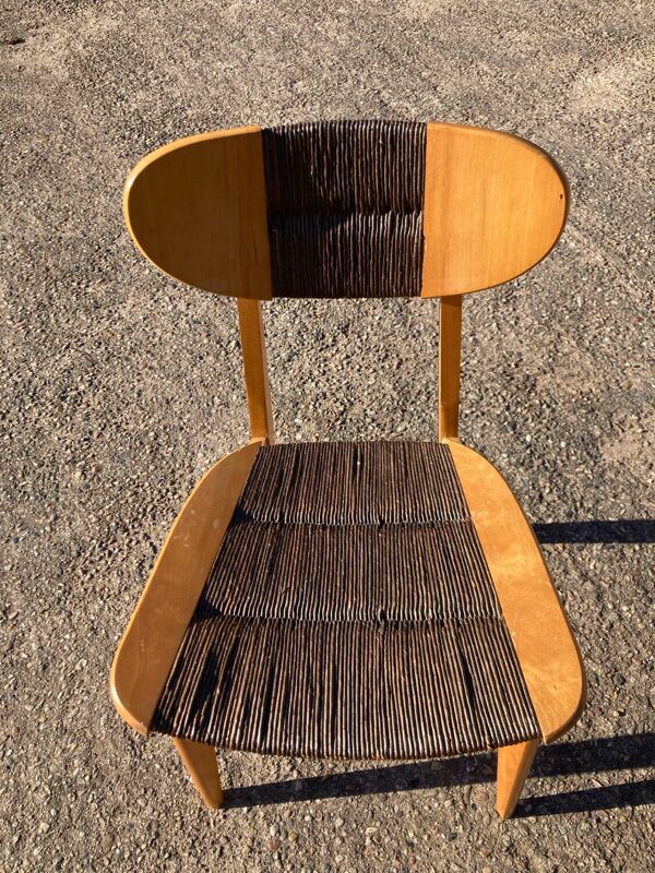 Paire de chaises Roger Landault pour Sentou