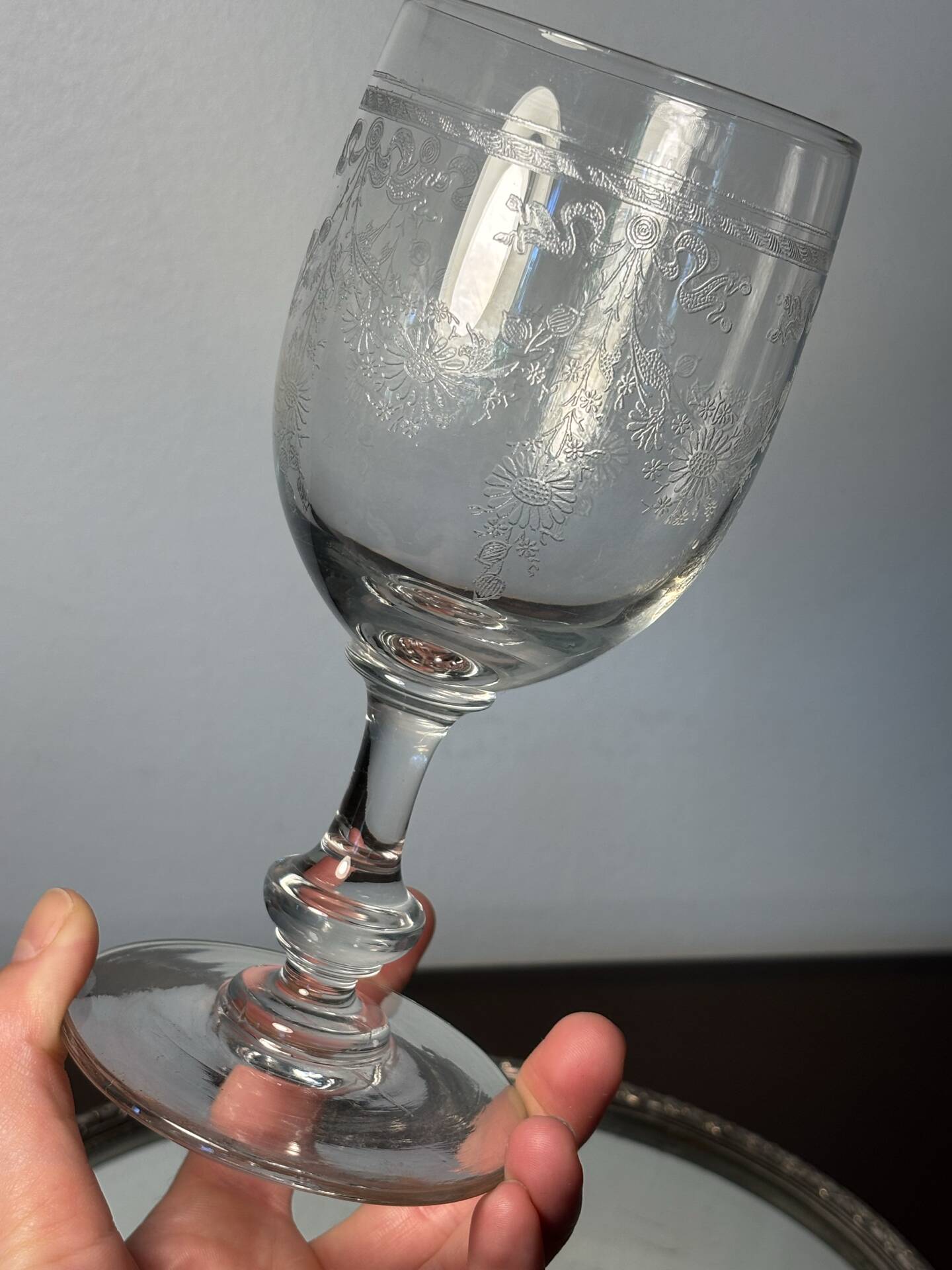 Verre à eau Meisenthal début du 20eme