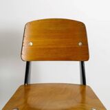 Vintage French Mid Century Jean Prouvé Metropole Standard Chair, 1950s