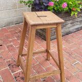 Wooden workshop stool