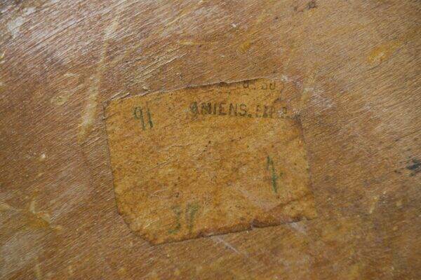 Set of 10 beech bistro chairs from the 1950s