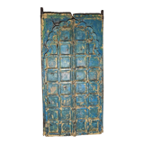 Porte bleue ancienne en bois