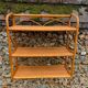 Vintage light rattan shelf 1970