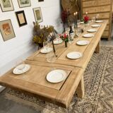 Farmhouse table with 2 extensions