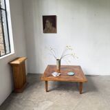 1940s inlaid oak coffee table
