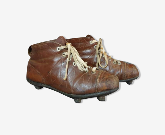 Chaussures de rugby en cuir vintage | Selency
