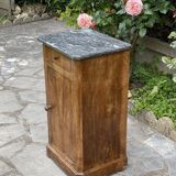 Nightstand - bedside table with marble top