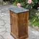 Nightstand - bedside table with marble top