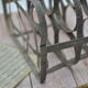 Old metal bottle holder
