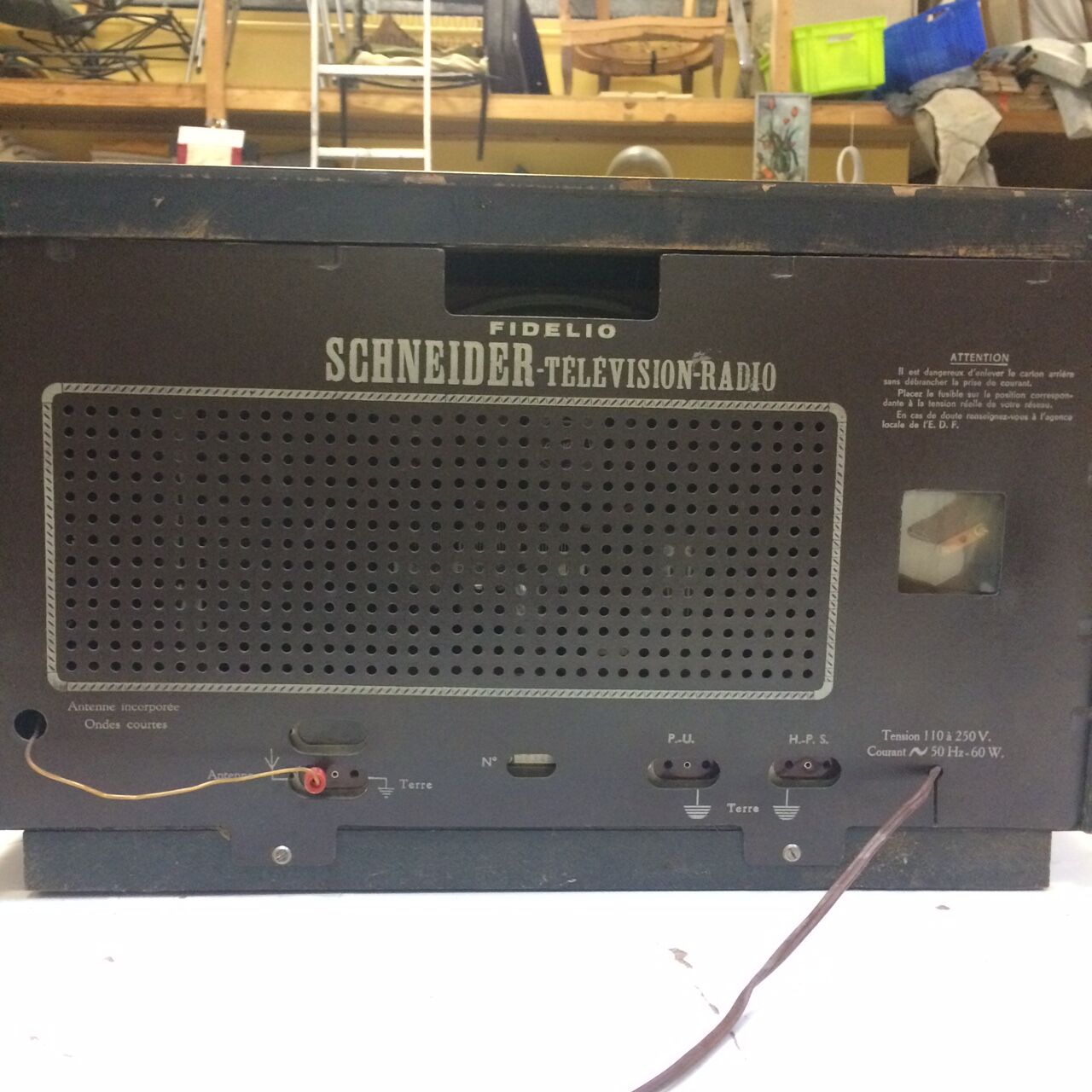Radio TSF Fidelio 7 de Schneider - Années 40/50