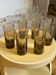 Verres tubes en verre soufflé fumée