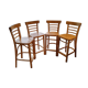 Lot 4 wooden bistro style high chairs