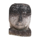 Unusual carved stone french head sculpture