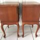 2 Louis XV style bedside tables with drawers and cabriole legs, 1960