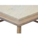 Pair of hexagonal side tables in cerused oak and travertine, attr