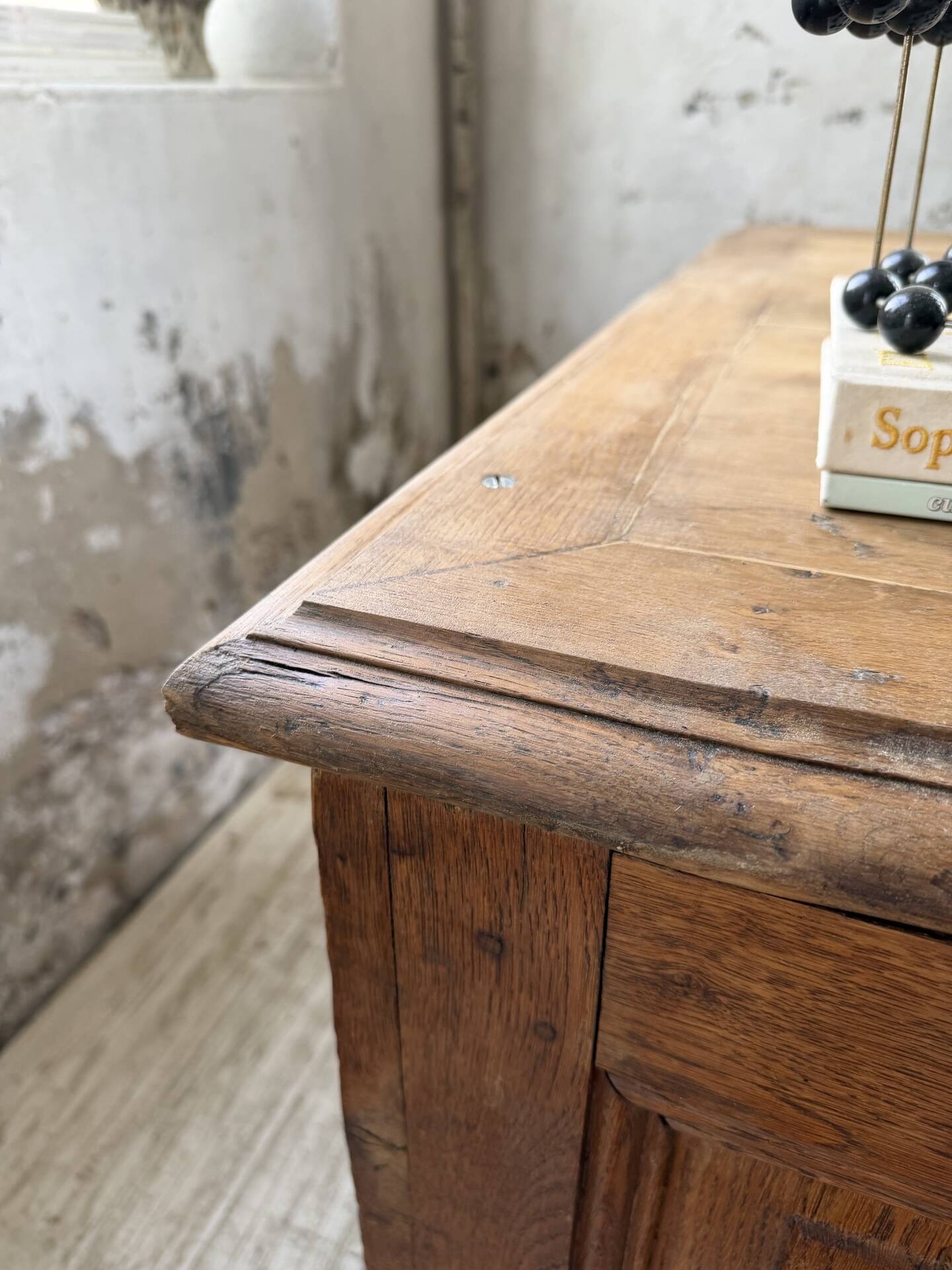 Counter or desk in oak from the 1950s.