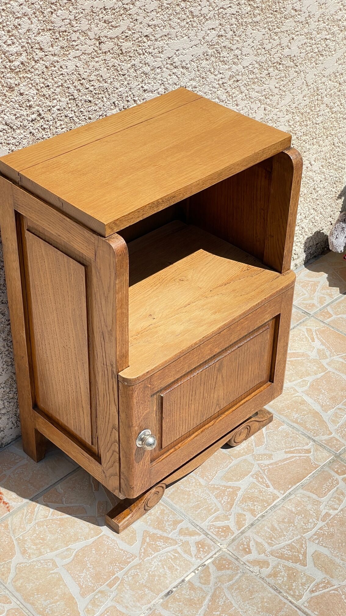 Small furniture bedside 30s solid oak
