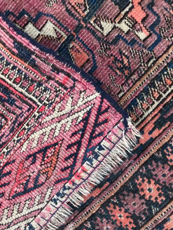 Former carpet Afghan Bokhara done hand 78 X 120 CM