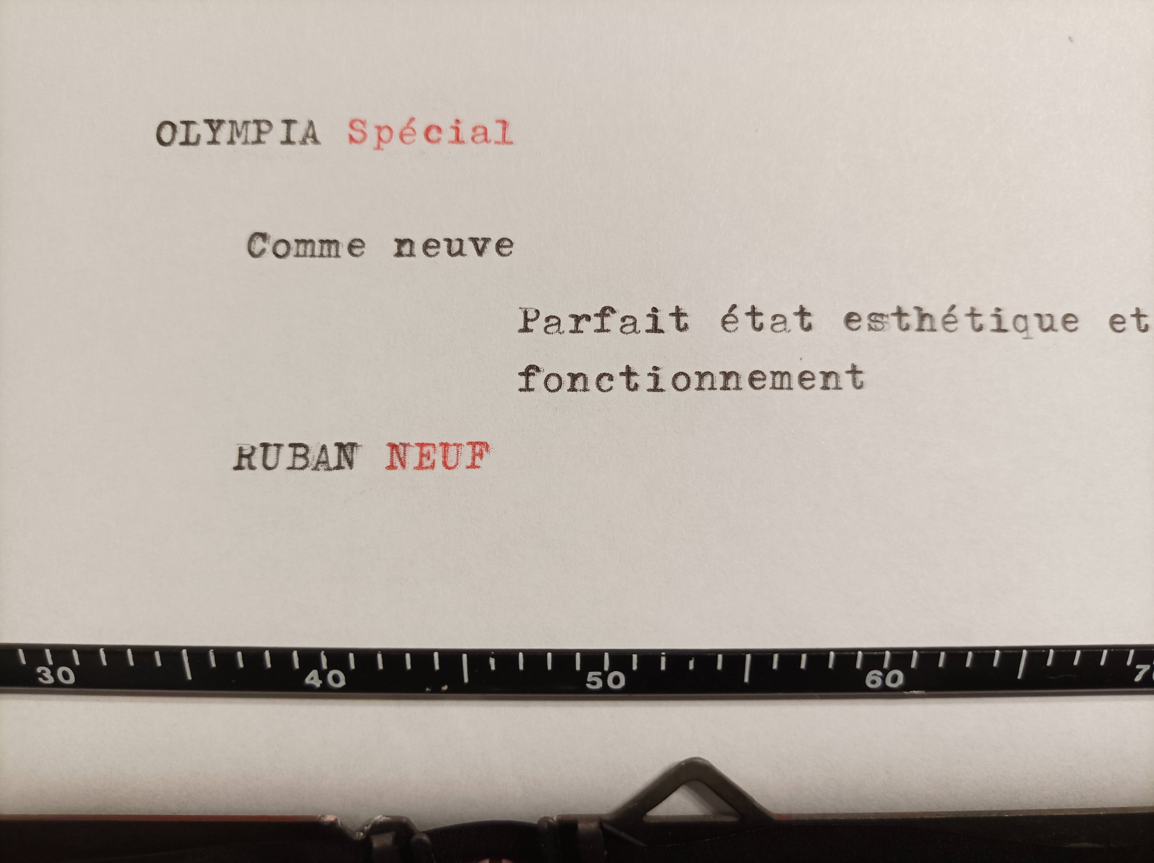 New Olympia Splendid typewriter