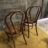 Duo of chairs bistrot Thonet early XXth