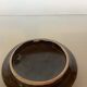 Vallauris ceramic box orange brown