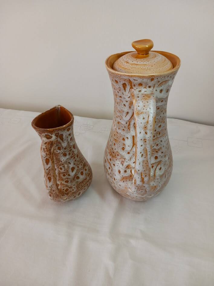 Coffee maker and milk jug from the 60s