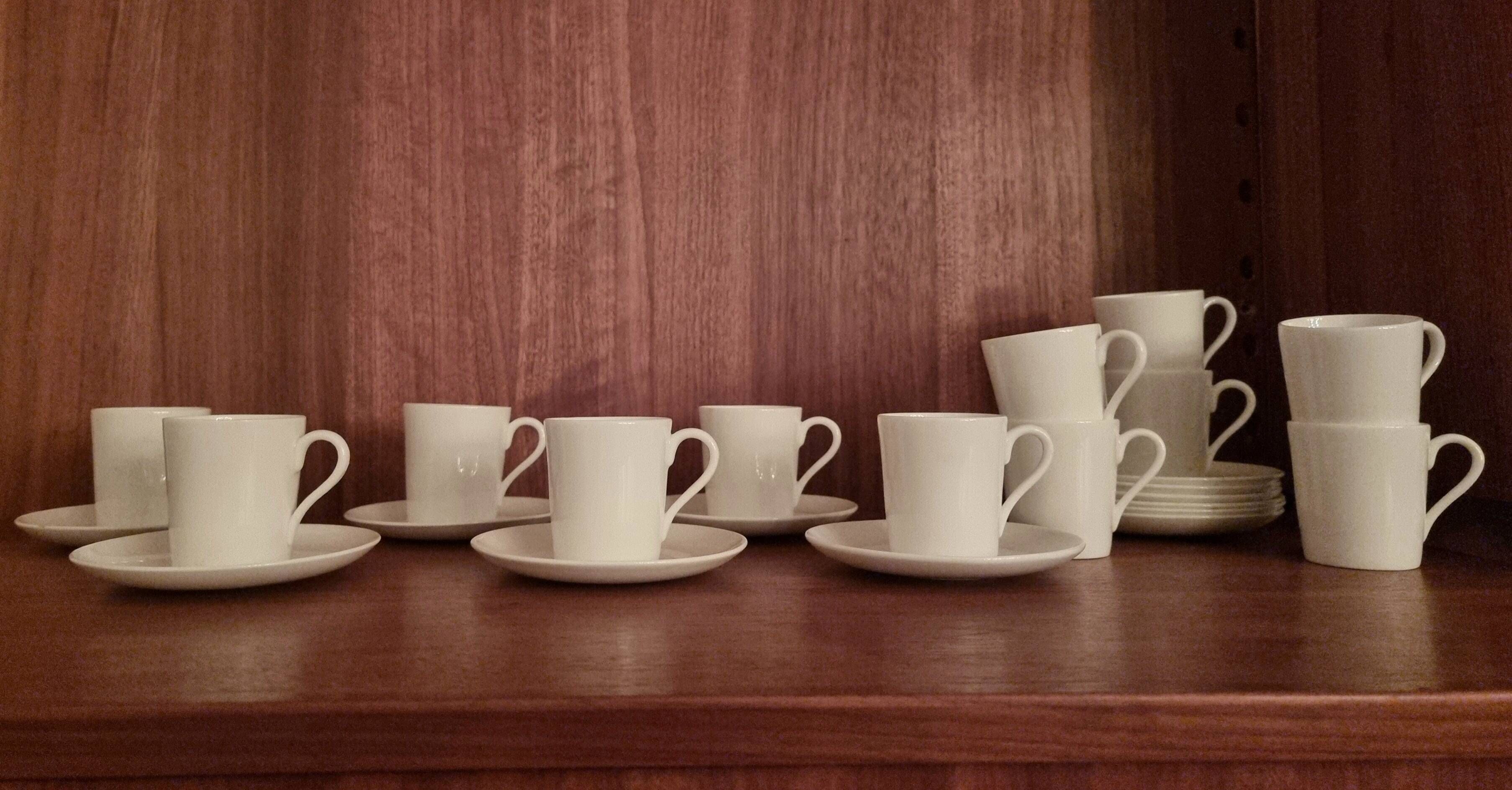 Stig Lindberg, 10 porcelain espresso cups from Gustavsberg, Scandinavian Modern.