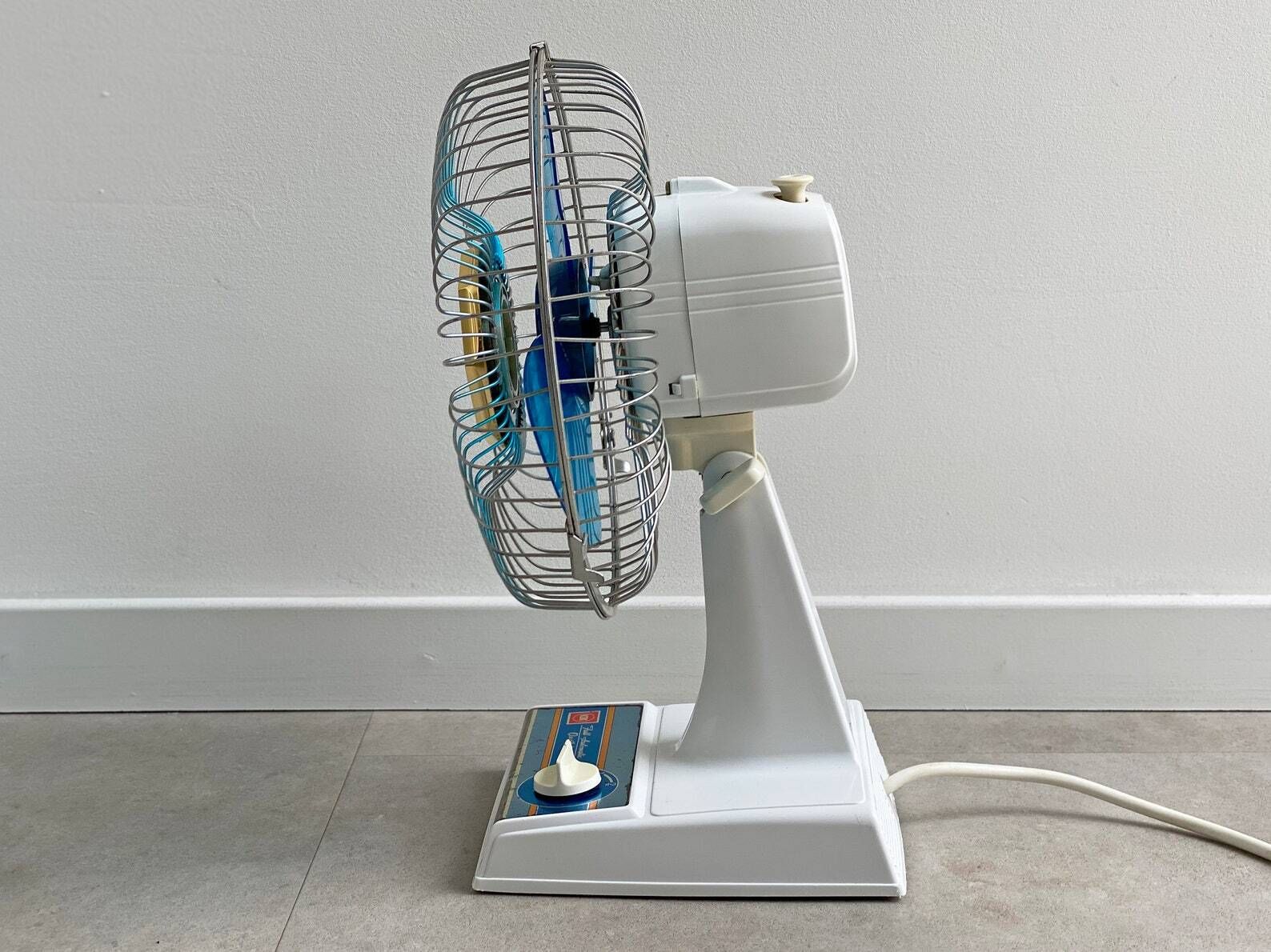 Ventilateur De Table Vintage JWI Des Années 60/70 - Ivoire, Fonctionnel - Occasion