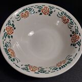 Salad bowl in earthenware, new earthenware factory Givors, Roxanne art deco decor